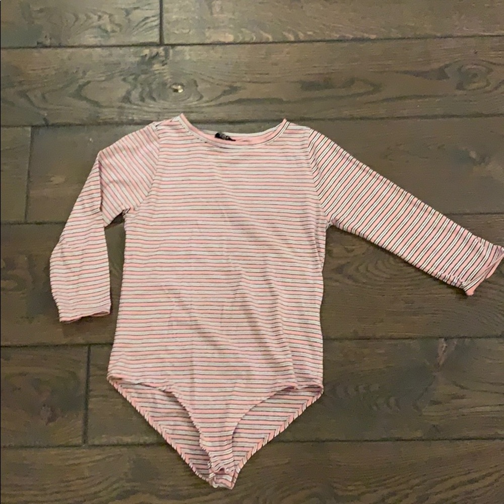Forever 21 striped  bodysuit